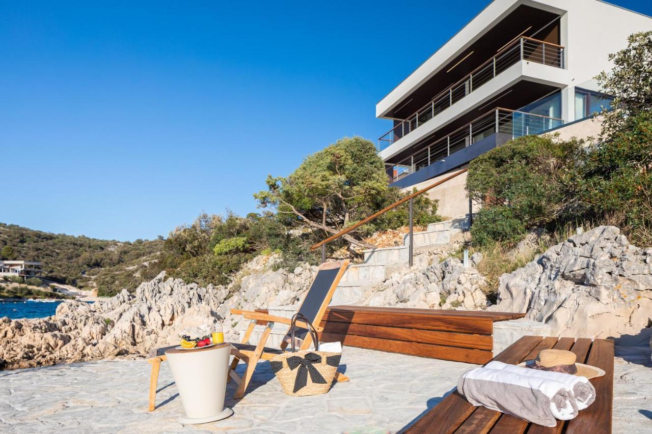 Beachfront Villa Punta Planka With Pool Rogoznica  Exterior foto