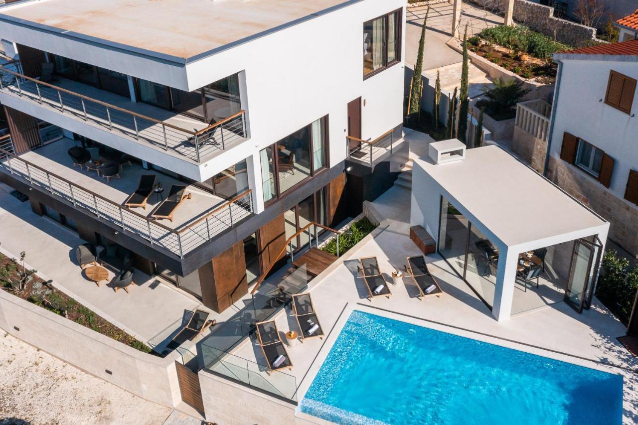 Beachfront Villa Punta Planka With Pool Rogoznica  Exterior foto